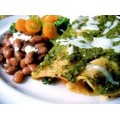 Sauteed Spinach Enchiladas Plate